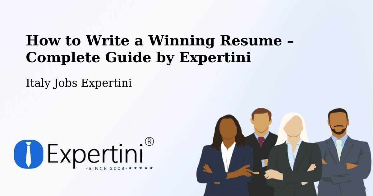 Resume Writing Guide for Job Seekers – Vimercate - Vimercate, Italy Jobs Expertini